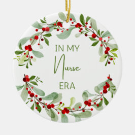 クリスマスナースオーナメント セラミックオーナメント