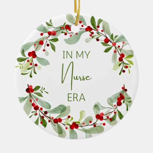 クリスマスナースオーナメント セラミックオーナメント (正面)