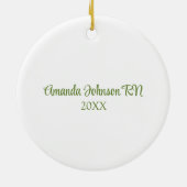 クリスマスナースオーナメント セラミックオーナメント (裏面)