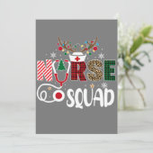 クリスマスナースクルー分隊クリスマス看護パジャマ 招待状 (スタンド正面)