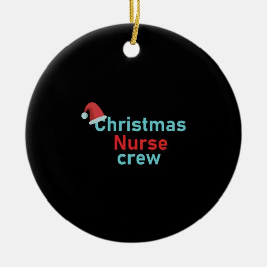 クリスマスナースクルー セラミックオーナメント (正面)
