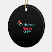 クリスマスナースクルー セラミックオーナメント (左)