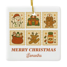 クリスマスナースコラージュ | ホリデーキープサケ