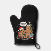 クリスマスナースジンジャーブレッドマンアイシングを試みた 鍋つかみ (正面)