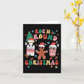 クリスマスナース看護Roc'nのまわりにザ・クリスマス カード (黄色い花)