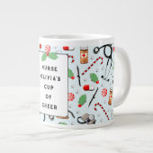クリスマスナース ジャンボコーヒーマグカップ (正面右)