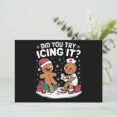 クリスマスナース 氷で冷やしてみた?ジンジャーブレッド シーズンカード (スタンド正面)