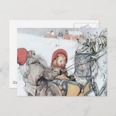 クリスマスニッセとキルスティー シーズンポストカード (正面/裏面)