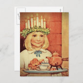 クリスマスニッセとルシアデイカリン シーズンポストカード (正面/裏面)