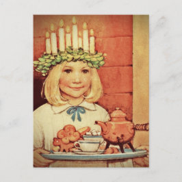 クリスマスニッセとルシアデイカリン シーズンポストカード