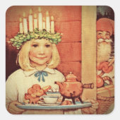 クリスマスニッセとルシアデイカリン スクエアシール (正面)