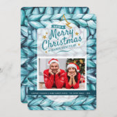 クリスマスニットの写真 シーズンカード (正面/裏面)