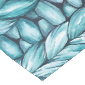 クリスマスニットブルー ショートテーブルランナー (コーナー)