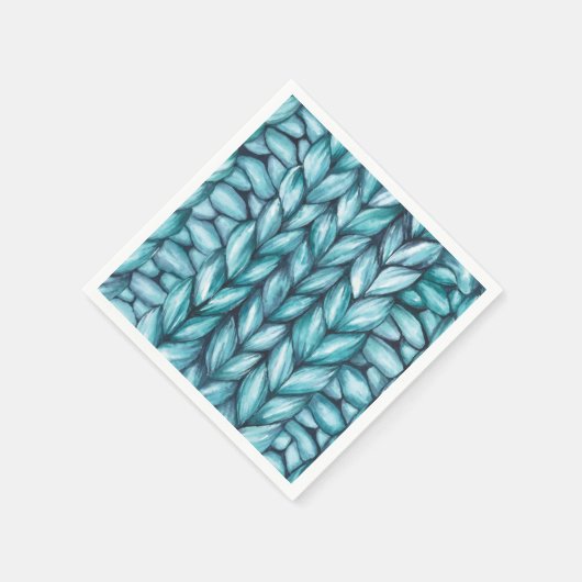 クリスマスニット スタンダードカクテルナプキン (角)