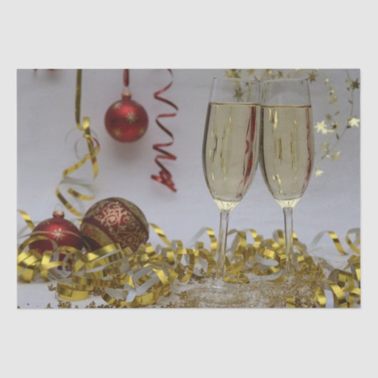 クリスマスニューイヤーお祝い 薄葉紙 (正面)