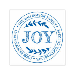 クリスマスニューイヤージョイファミリーラウンド差出人住所 セルフインキングスタンプ