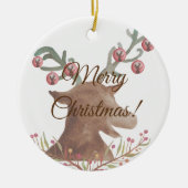 クリスマスニューイヤースノーフレークオーナメント セラミックオーナメント (正面)