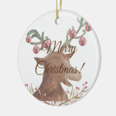 クリスマスニューイヤースノーフレークオーナメント セラミックオーナメント (左)