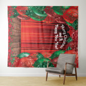 クリスマスニューイヤー風船フォトブース背景 タペストリー (インサイチュ(横))