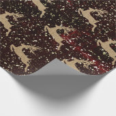 クリスマスニューイヤーVip段ボールディアブルゴーニュ ラッピングペーパー (角)