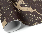 クリスマスニューイヤーVip段ボールディアブルゴーニュ ラッピングペーパー (ロールコーナー)