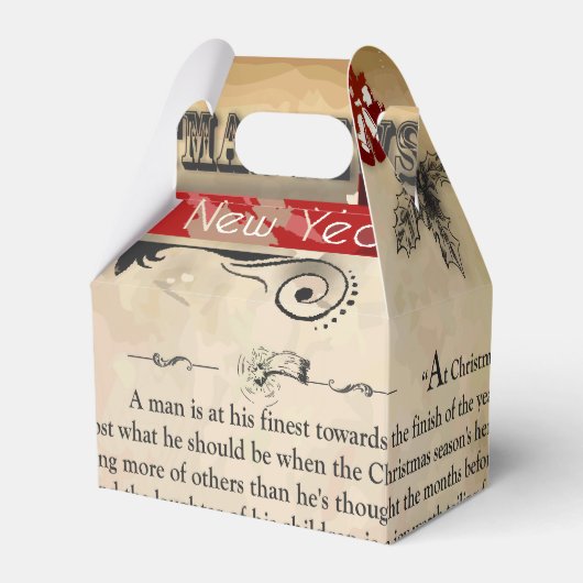 クリスマスニュースのお気に入り フェイバーボックス (正面サイド)