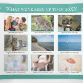 クリスマスニュースレターのレビューの年の写真霜の降りた 三つ折りクリスマスカード (内部中)