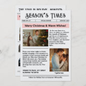 クリスマスニュースレターアーカイブ写真コラージュ シーズンカード (正面/裏面)