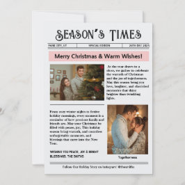 クリスマスニュースレターアーカイブ写真コラージュ シーズンカード