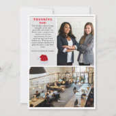 クリスマスニュースレター新聞社企業の シーズンカード (裏面)