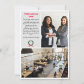 クリスマスニュースレター新聞社企業の シーズンカード (裏面)