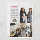 クリスマスニュースレター新聞社企業の シーズンカード (裏面)