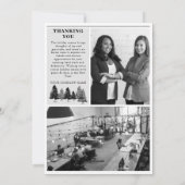 クリスマスニュースレター新聞社企業の シーズンカード (裏面)