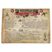 クリスマスニュース抱き枕 – 大、光沢 ラージペーパーバッグ (正面)