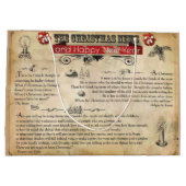 クリスマスニュース抱き枕 – 大、光沢 ラージペーパーバッグ (裏面)