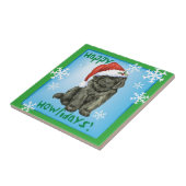 クリスマスニューファンドランド タイル (側面)