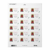 クリスマスニューホームクリスマスホリデーラベル ラベル (フルシート)