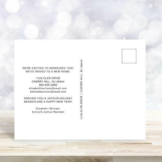 クリスマスニューホームレッド(鳥)ショウジョウコウカンチョウムービング シーズンポストカード