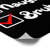 クリスマスニースいけなキッズブルークリスマスリスト女性M ポスター (角)