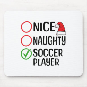 クリスマスニースいけなサッカープレーヤークリスマスリス マウスパッド