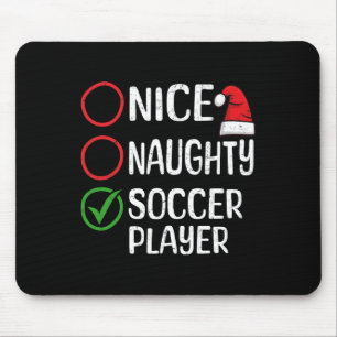 クリスマスニースいけなサッカープレーヤークリスマスリス マウスパッド