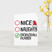 クリスマスニースピックルいけなボールプレーヤーのクリスマスリスト カード (黄色い花)