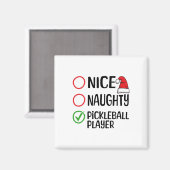 クリスマスニースピックルいけなボールプレーヤーのクリスマスリスト マグネット (正面/裏面)