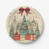 クリスマスニースヴィンテージ ペーパープレート (正面)