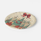 クリスマスニースヴィンテージ ペーパープレート (アングル)