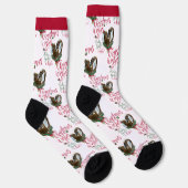 クリスマスヌビアンツインベビーヤギの願い ソックス (右)