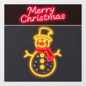 クリスマスネオンモダンホリデーコレクション ウィンドウサイン (シート)