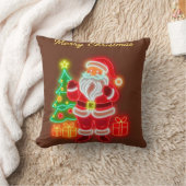 クリスマスネオンモダンホリデーコレクション クッション (ブランケット)