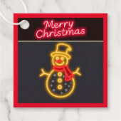 クリスマスネオンモダンホリデーコレクション フェイバータグ (正面)