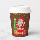 クリスマスネオンモダンホリデーコレクション 紙コップ (裏面)